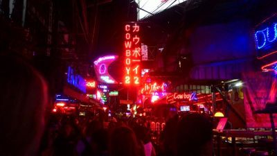 Soi Cowboy entertainment street - Street view at night