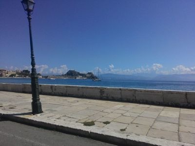 Corfu, touristic Greek island - Sea view