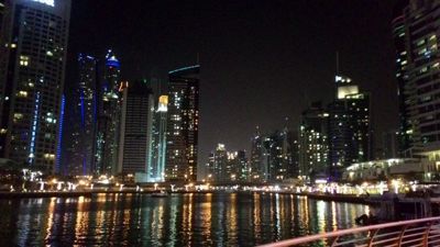 Dubai Marina Walk - Marina skyline view