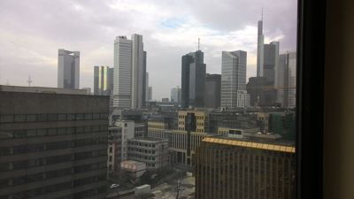 InterContinental Frankfurt - Room view on Mainhattan skyline