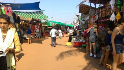 Anjuna flea market - Flea market shops