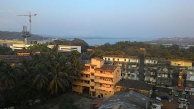 Panjim - City view on river and sea