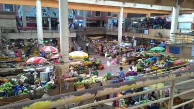 Panjim fish market - Vue au deuxième étage
