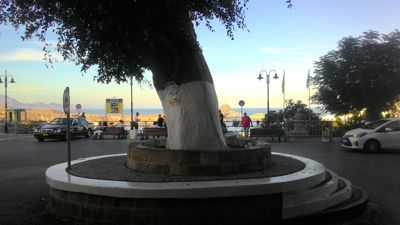 Lindos main square - Main square and panoramic view
