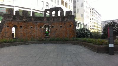 Crypt of Saint John in Conca - Ruins in the street