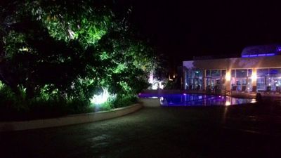 Hilton Park Nicosia - Outdoor pool at night