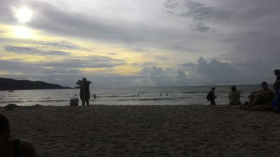 Patong beach sunset - 해변에서의 일몰