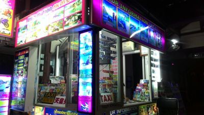 Patong tours - A tour booth in Patong