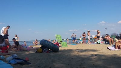 Zebrze lake and beach - Zegrze beach
