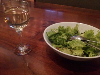 Baobab Tavern - Yerevan's Baobab tavern wine and salad