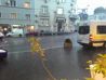 Belgrade, Serbian capital - Street under rain