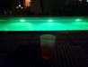 Mercure Hotel Duesseldorf Neuss - Wine glass by the outdoor pool illuminated in green