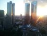 Frankfurt, German and European banking capital - Sunset on skyscrappers