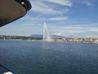 Geneva, Switzerland - 제네바 호수의 분수에서보기