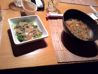 Murakami sushis - algae salad and miso soup