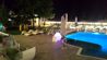 Panorama De Luxe hotel Odessa - illuminated pool at night
