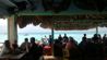 Bugaloe Beach Bar and Grill - Seating area and Carribean sea
