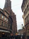 Strasbourg Cathedral - 크리스마스 동안의 전경