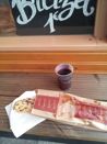 Strasbourg Christmas market - Flam-baguette and mulled wine