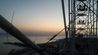 Lunapark iron port ferris wheel - sunset on the black sea